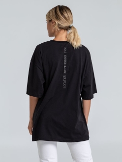 Изображение №3 | Футболка оверсайз «Внутренний Рим», черная, размер XS/S