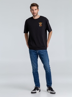 Изображение №2 | Футболка оверсайз «Cute Fire. Всех сжечь», черная, размер XS/S