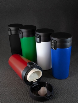 Изображение №9 | Термостакан с ситечком No Leak Infuser, синий