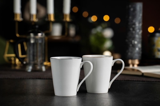 Изображение №4 | Кружка Select, белая с золотистой отводкой