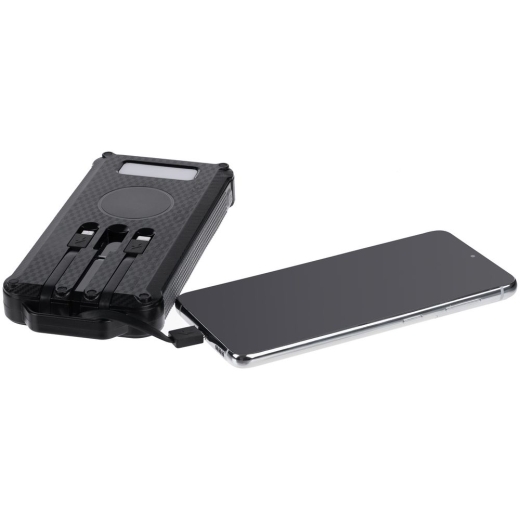 Изображение №5 | Аккумулятор защищенный Total Control 10000 мАч, черный с серым