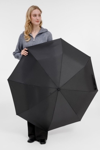 Изображение №10 | Зонт складной Fiber, черный