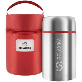 Изображение №1 | Термос для еды Relaxika 700, в чехле, стальной