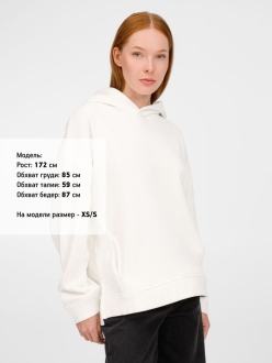 Изображение №6 | Худи оверсайз унисекс Tolla, молочное, размер XS/S