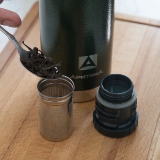 Изображение №3 | Термос «Арктика 900» с ситечком, зеленый