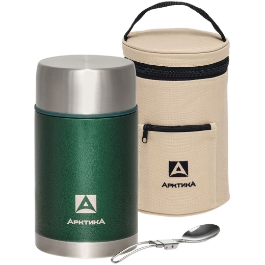 Изображение №1 | Термос для еды в чехле «Арктика 1000», зеленый