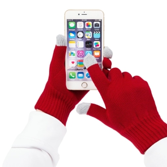 Изображение №4 | Перчатки сенсорные Real Talk, красные, размер S\\M