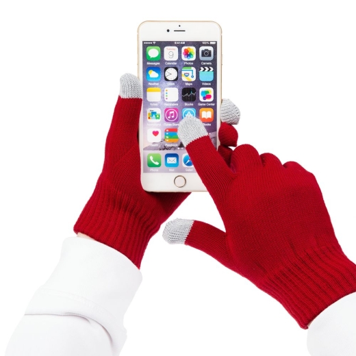 Изображение №4 | Перчатки сенсорные Real Talk, красные, размер S\\M