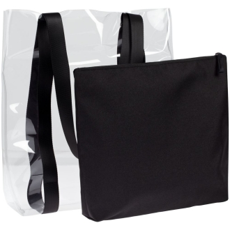 Изображение №3 | Шопер Clarity с черным органайзером, прозрачный