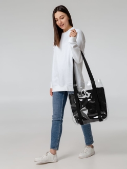 Изображение №6 | Шопер Clarity с черным органайзером, прозрачный