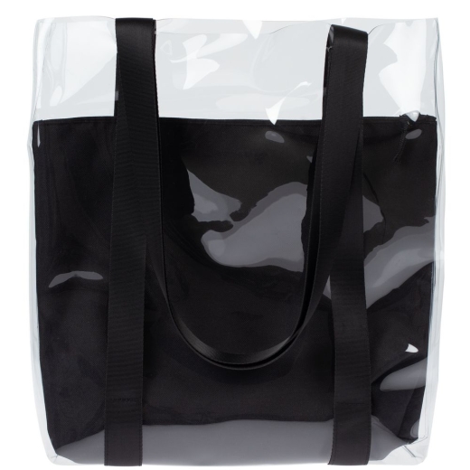 Изображение №2 | Шопер Clarity с черным органайзером, прозрачный