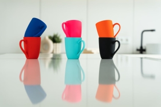 Изображение №3 | Кружка Good Morning с покрытием софт-тач, бирюзовая