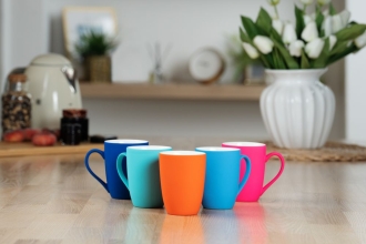 Изображение №4 | Кружка Good Morning с покрытием софт-тач, бирюзовая