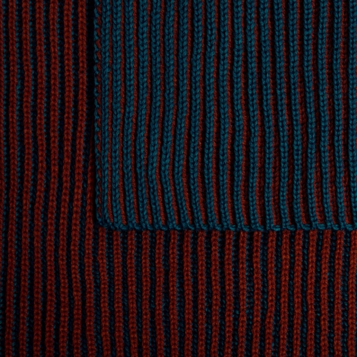 Изображение №4 | Шарф Nobilis, бирюзовый с терракотовым