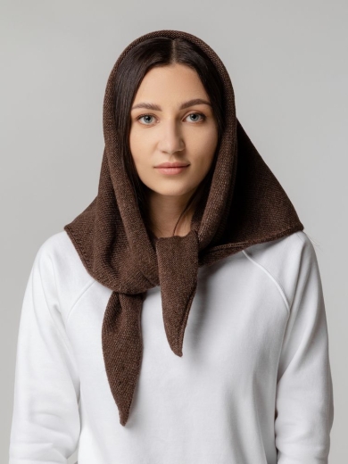 Изображение №5 | Косынка Dalia, темно-коричневая