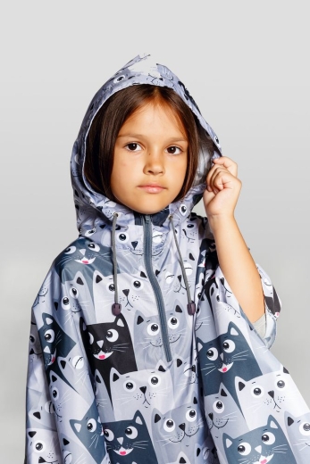 Изображение №2 | Дождевик-пончо детский AquaStop Kids на заказ, разноцветный,6-8 лет