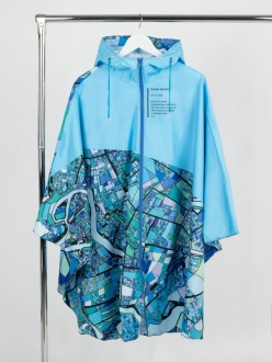 Изображение №1 | Дождевик-пончо AquaStop взрослый на заказ, разноцветный, единый размер