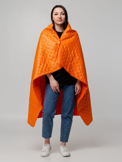 Изображение №6 | Плед-пончо для пикника SnapCoat, оранжевый