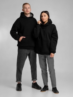 Изображение №13 | Худи Furry Oversize, черное, размер XS/S