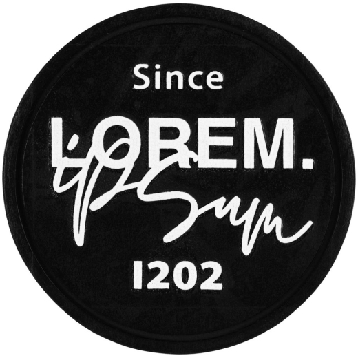 Изображение №2 | Лейбл из ПВХ Dzeta Round, L, черный