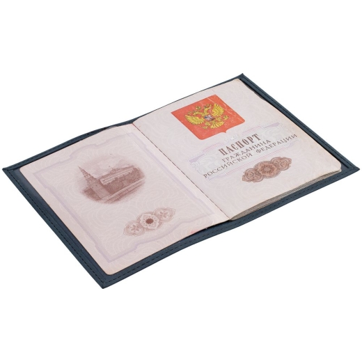 Изображение №4 | Обложка для паспорта Nubuk, синяя