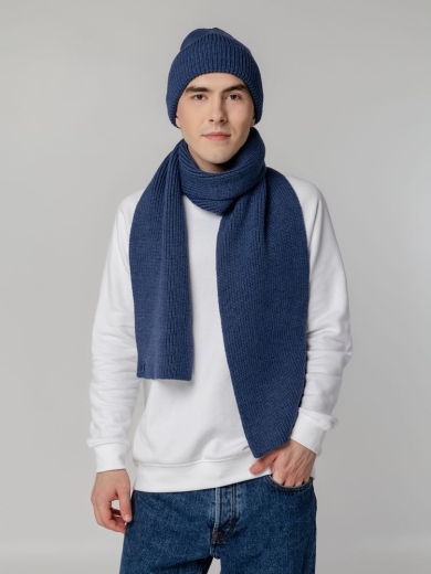 Изображение №7 | Шарф Tommi, синий меланж