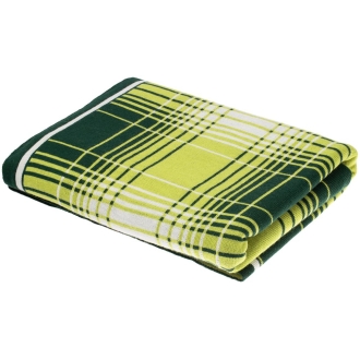 Изображение №5 | Плед Duotone, зеленый с белым