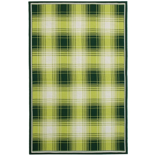 Изображение №3 | Плед Duotone, зеленый с белым