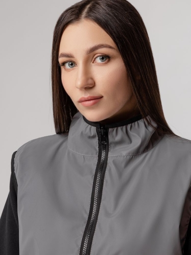 Изображение №15 | Жилет двусторонний Manifest из светоотражающей ткани, серый, размер XS/S