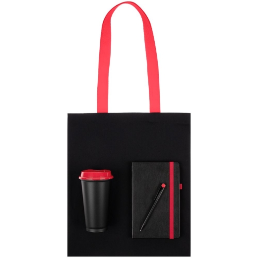 Изображение №2 | Набор Velours Bag, черный с красным