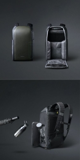 Изображение №18 | Рюкзак FlipPack, черный с зеленым