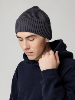 Изображение №5 | Шапка Hinge, темно-серая (графит)