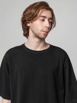 Изображение №10 | Футболка унисекс оверсайз Street Vibes, черная, размер XS/S