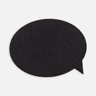 Изображение №1 | Наклейка тканевая Lunga Bubble, M, черная