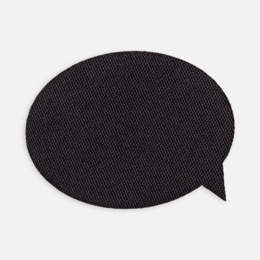 Изображение №1 | Наклейка тканевая Lunga Bubble, M, черная