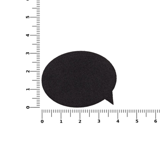 Изображение №3 | Наклейка тканевая Lunga Bubble, M, черная