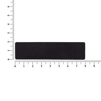 Изображение №2 | Наклейка тканевая Lunga, S, черная