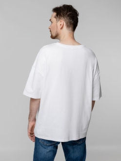 Изображение №10 | Футболка унисекс оверсайз Crosstown, белая, размер S