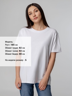 Изображение №9 | Футболка унисекс Tervu, белая, размер S