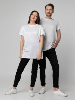 Изображение №12 | Футболка унисекс для сублимации Paint Tee, белая, размер 46