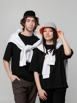 Изображение №7 | Панама Summer двусторонняя, черная с серым