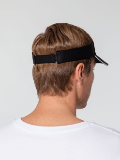 Изображение №8 | Козырек Active, черный с белым кантом