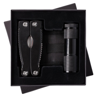 Изображение | Набор Handmaster: фонарик и мультитул, черный