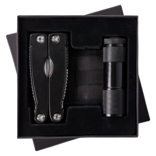 Изображение №1 | Набор Handmaster: фонарик и мультитул, черный