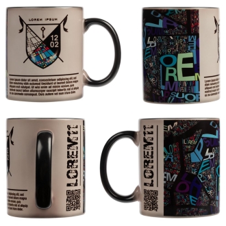 Изображение №5 | Кружка «Хамелеон», глянцевая, черная