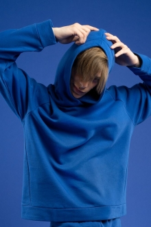 Изображение №2 | Худи унисекс H1, синее, размер XS/S