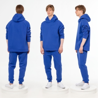 Изображение №5 | Худи унисекс H1, синее, размер XS/S