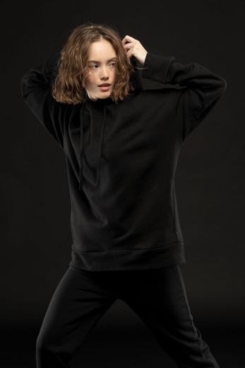 Изображение №3 | Худи унисекс H2, черное, размер XS/S