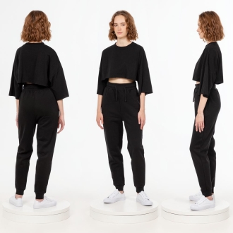 Изображение №4 | Джоггеры J2, черные, размер XS/S