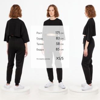 Изображение №5 | Джоггеры J2, черные, размер XS/S